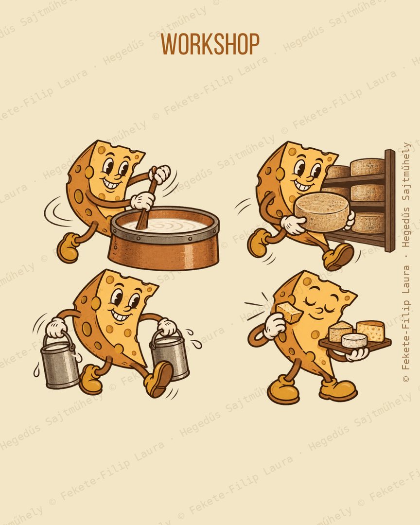 Mascot pose set: Workshop